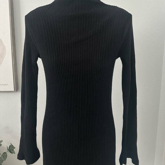 ASOS Black Ribbed Mini Dress - Picture 8 of 8